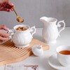 Agyiuns Sugar and Creamer Set Ceramic, Creamer Pitcher and Sugar