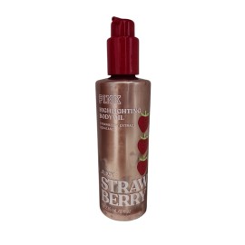 Victoria's Secret New Victoria's Secret Pink Juicy strawberry highlighting body oil, 8 OZ