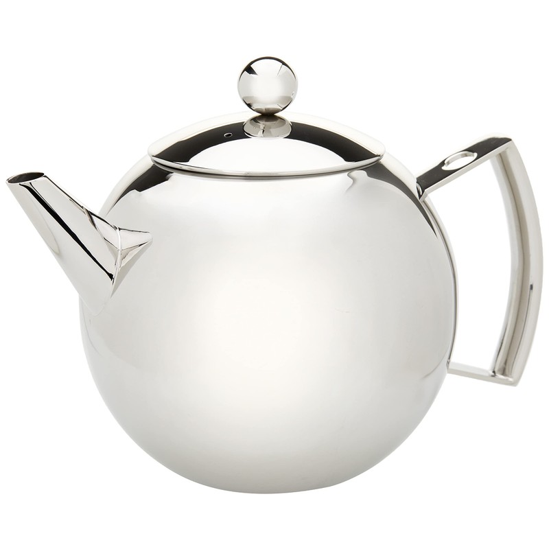 Avanti Mondo Stainless Steel Stylish Tea Pot, Silver, 15937