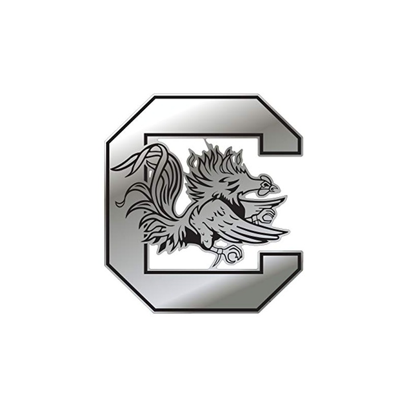South Carolina Decal (SIL C GAMECOCK DECAL (3''4''6''12''), 6 in)