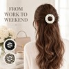 3 Pcs Soft Flexible Hair Clips for Women, Cozy Squishy
