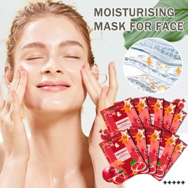 WENJLYJ 10 Pcs Face Sheet Masks Set,Moisturizing Sheet Masks,Hydrating Facial Mask Gift Set for Women,Mom,Wife & Girlfriends(G)