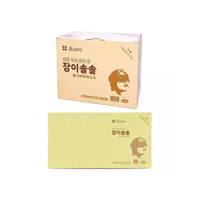 Bisori (총 50매) 비소리 잠이솔솔 증기아이마스크 25매입 1박스+1박스 [쟈스민향] (50