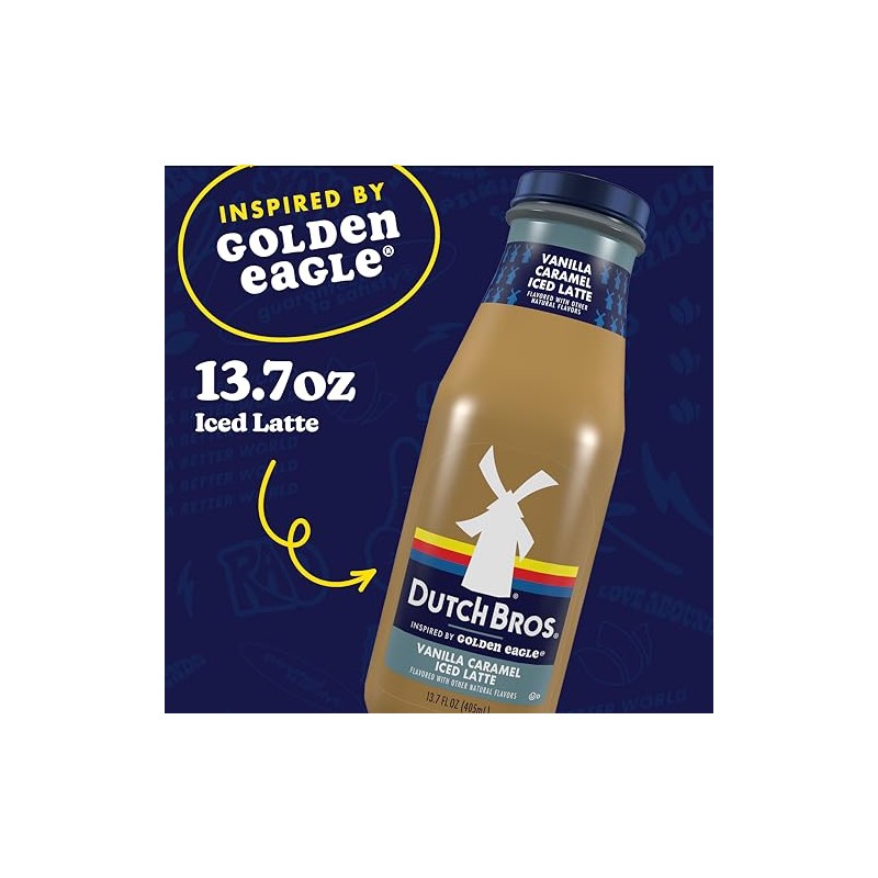 Dutch Bros® Vanilla Caramel Iced Latte, Inspired by Golden Eagle®,