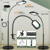 10X Magnifying Glass with Light and Stand, Rectangular Real Glass