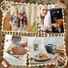 Bencailor 16 Pcs Christmas Kitchen Towels Reusable Dish Towels Ultrafine