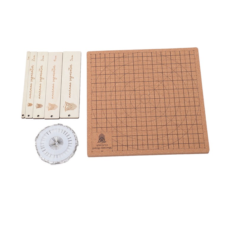 Macrame Board 11.8x11.8inch Reusable Grids Double Sided Macrame Braiding Board