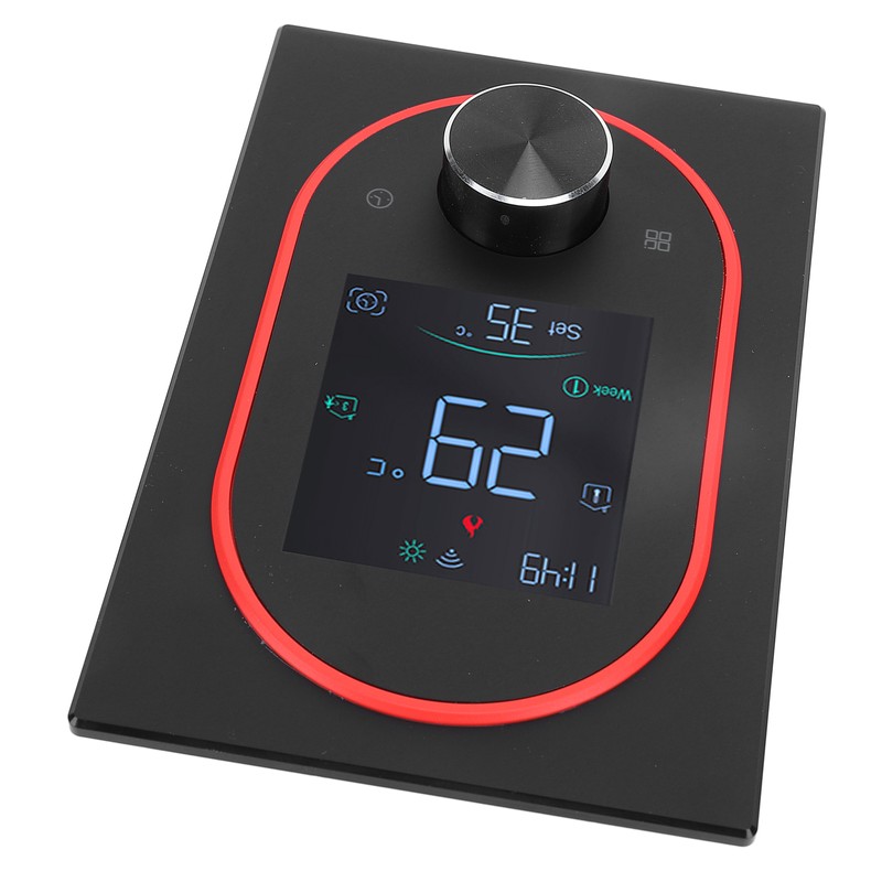 Smart Color Thermostat LCD Programmable Knob Control Touchscreen Water Heating