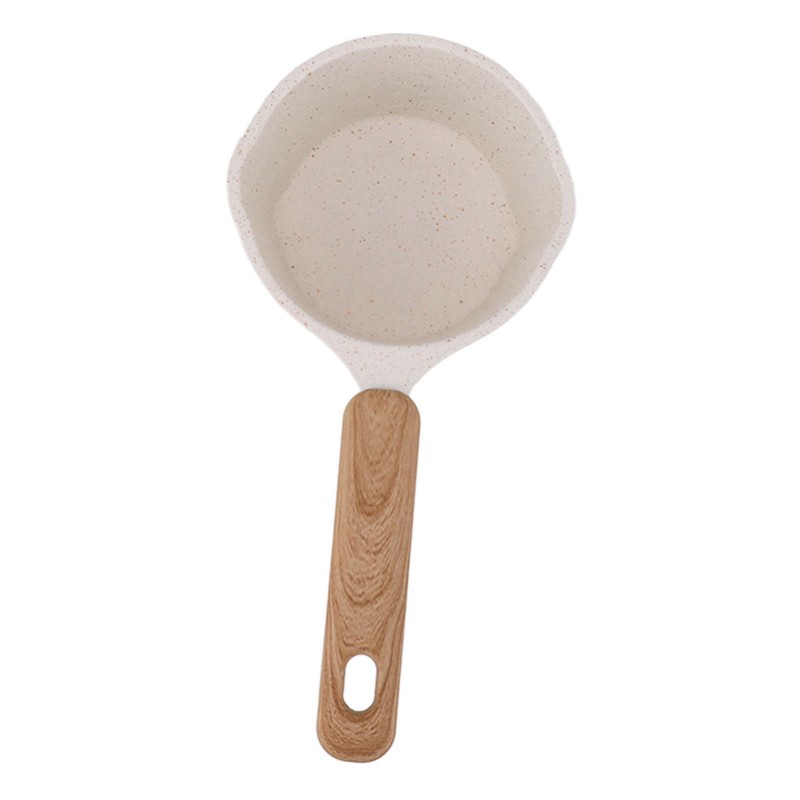 Nonstick Small Pot Small White Sauce Pan Flat Bottom Milk
