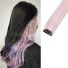 2 x Clip-In Hair Extension Highlights Streaks, Colourful Hair Highlights