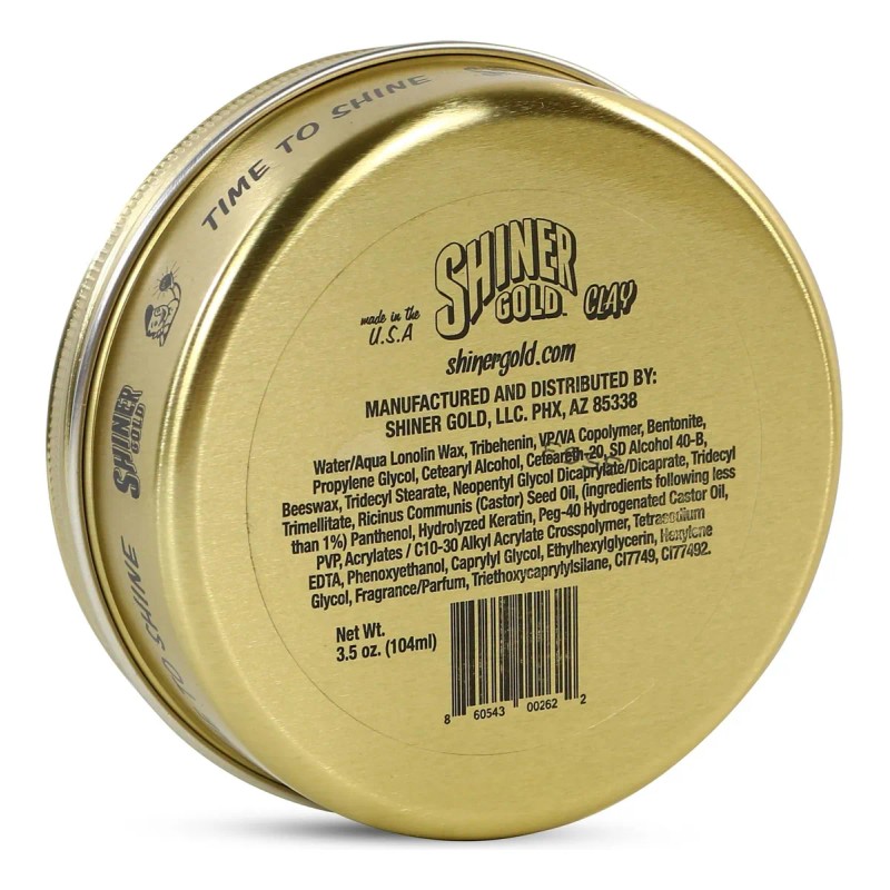 Pomada De Arcilla Mate Shiner Gold | Fijación Fuerte