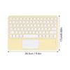 Touch Wireless Keyboard Round Keycaps Ergonomic Design Ultra Thin Smart
