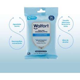 Walfort Toallitas húmedas desmaquillantes y Agua Micelar. 3pz de Toallitas con Agua Micelar C/10pz. 3pz de Toallitas Desmaquillantes C/10pz. Caja 6 pz. Limpieza Facial Suave y Efectiva.