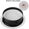 2 PCS Round Air Vents Louver, Thicker Soffit Vent Cover