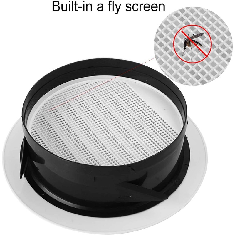 2 PCS Round Air Vents Louver, Thicker Soffit Vent Cover