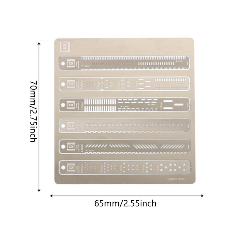 Perfeclan Model Building Line Carving Auxiliary Ruler Scribing Template Ruler