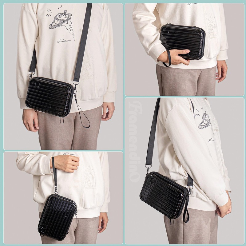 Framendino, Hard Shell Cosmetics Case Carrying Hard Bag for Toiletry
