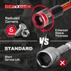 Geinxurn Impact Nut Driver Set, 10 Pieces 6”Long 3/8”6 Point
