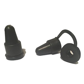 Combination Caps for Corrugated Plates, Black, Curved Bottom Package: 100 Pieces