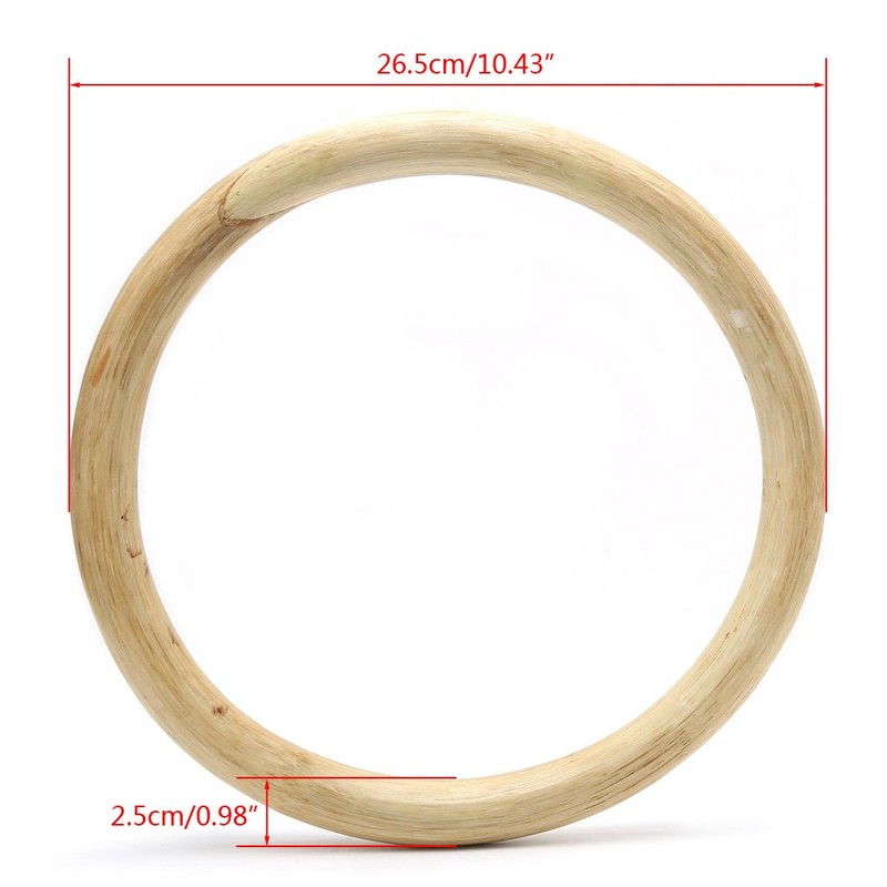 xromtbem JAGTRADE Wing Chun Rattan Natural Wood Rings Wing Chun
