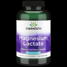 Swanson Magnesium Lactate - Mineral Supplement Promoting Muscle and Bone Health