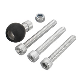 Riloer Motorcycle Fork Stem Ball Base Motorcycle Handlebar Clamp Ball with M8 Screws for RAM Mount