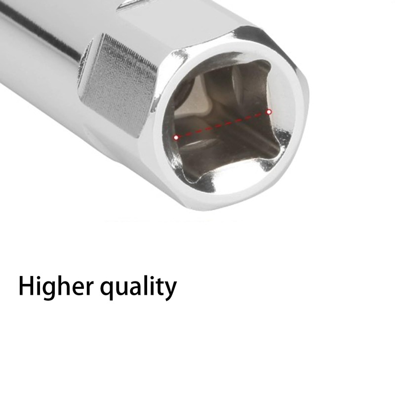 3/8 Inch Spark Plug Socket, 14mm 12 Point Flexible Thin