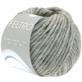 Lana Grossa Feltro Plain 50 g Modern Felt Wool in Bright Colours (Shrinks Approx. 30-40% When Washed) 50 m, Colour: 115 - Violet