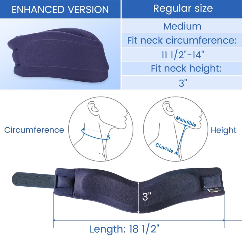 VELPEAU Neck Brace -Foam Cervical Collar - Soft Neck Support