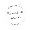 The Perfect Blend Labels, The Perfect Blend Stickers, Coffee Favor
