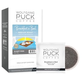 Wolfgang Puck Coffee, Breakfast in Bed Pods, 12 Gram Pods, 16 count