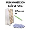 Acupuntura Bioenergetica Balines Plata Con Parche Para Auri 500 Piezas + Localizador