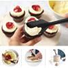 HOTEC 600℉ Heat Resistant BPA-Free Silicone Rubber Spatula Set,Kitchen Cooking