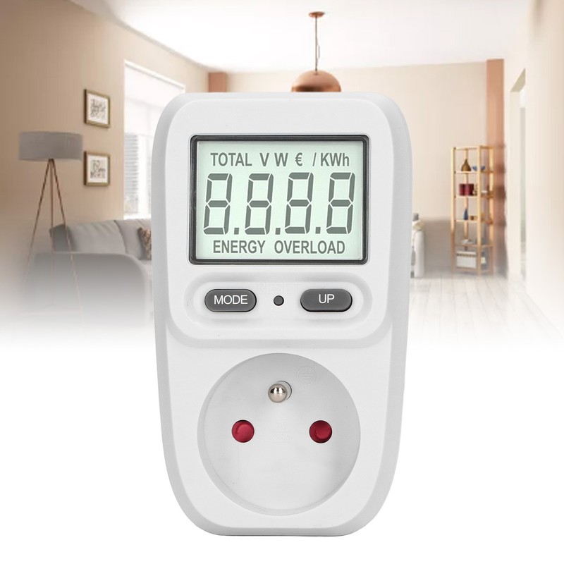 Smart Power Socket Electricity Usage Monitor Digital Display Watt Consumption