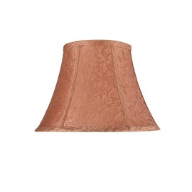 Aspen Creative 30094A Transitional Bell Shape Spider Construction Lamp Shade, Brown, 7" Top x 13" Bottom x 9-1/2" Slant Height