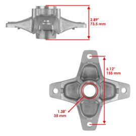 Caltric Front Left and Right Wheel hub for Yamaha Raptor 700 700R YFM700R 2006 2007-2013