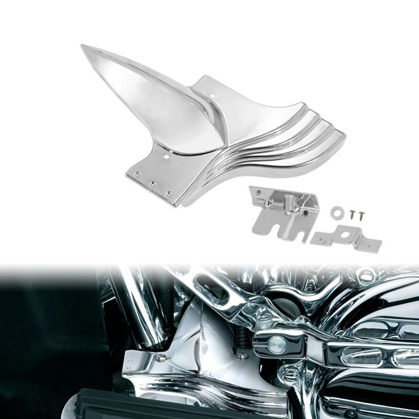 HDBUBALUS Chrome Lower Front Frame Plastic Cover Fit For Touring