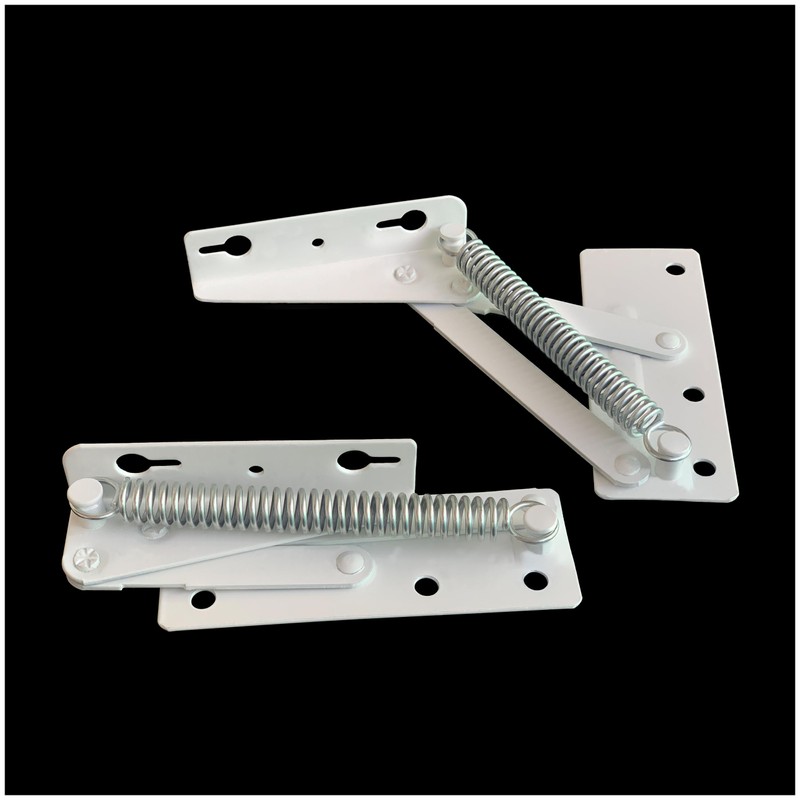KAFENDA 2 Pieces 80 Degree Foldable Lifting Bracket, Black Spring