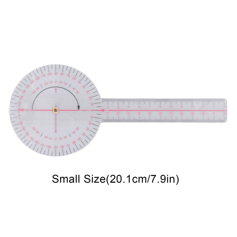 Orthopaedic Use Goniometer 360° Physical Therapy Angle Protractor Ruler for