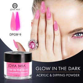 Glow-in-the-Dark Acrylic & Dipping Powder – Premium Nail Powder for Flawless Enhancements, Available in 12 Colors, 2 oz (DPGW-9) – Joya Mia