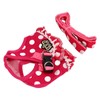Dog Harness Leash Adjustable Escape Proof Breathable Safe Dots Design