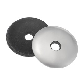 sourcing map Sealing Neoprene Rubber Washers, 7/32" ID x 1" OD EPDM Bonded Sealing Washers 304 Stainless Steel Rubber Backed Gasket for Screws Silver, Pack of 50 (#12)