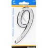 HIllman 841614 4-Inch Nail-On Reflective Plastic House Number 9