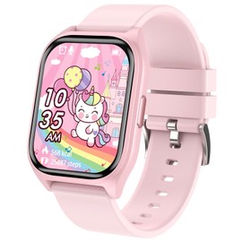 Smooce Kids Smart Watch, Smart Watch for Kids with 20 Sports Modes 14 Puzzle Games Multiple Dials Stopwatch, Birthday Gift for Children 3-12 Years Old (Pink)