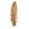 Fyne-Finds Gold Feather Leaf Nature Boho Resin Decorative Wall Art