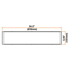 LEDVANCE 2-Ft Dual Selectable Wrap FVL LED Luminaire, 12/20/25/30W, 3500/4000/5000K, 2145/2840/3525/4000 LMS, Dimmable, Accessories Included - 1 Pack (64115)