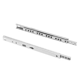 MS Beschläge Partial Extension Drawer Extension, Telescopic Extension, 17 mm, Extension Rail, 1 Pair of Drawer Rails for Groove Mounting (342 mm)