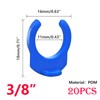 Qrity Pack of 20 Small Clip 3/8 Inch Locking Clips