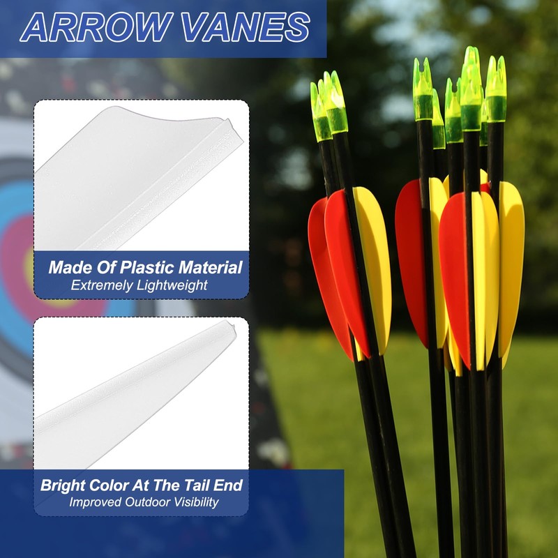 PATIKIL Arrows Vanes, 36 Pack 2.5 Inch Arrow Fletching Archery