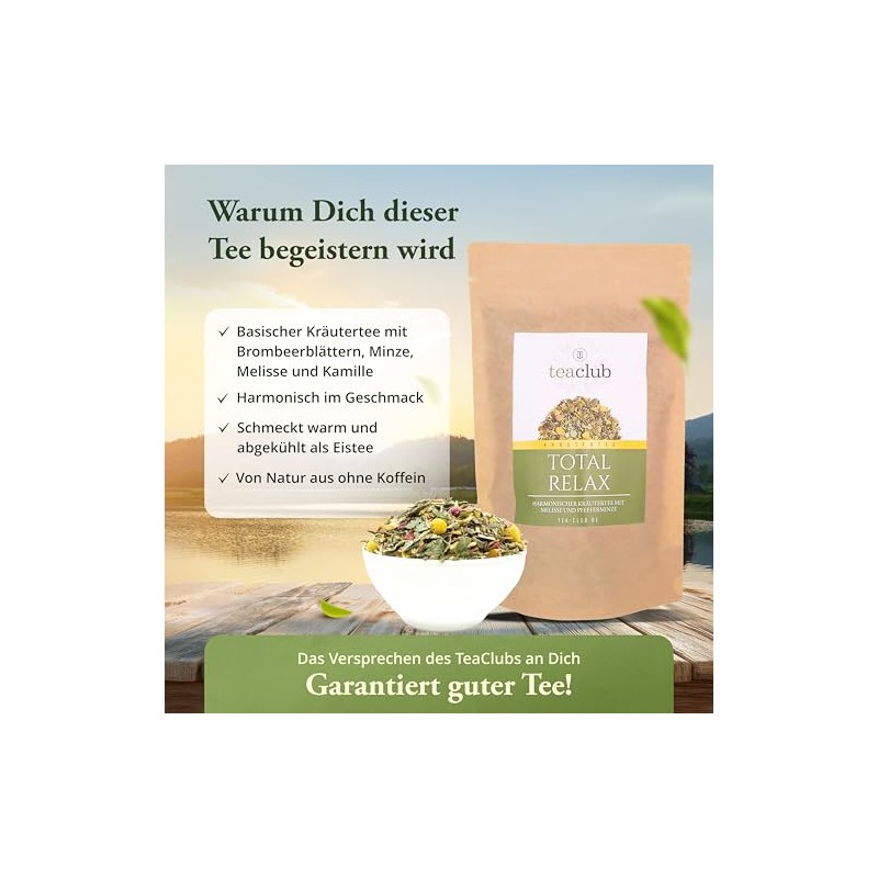 TeaClub Total Relax Basic Herbal Tea Loose 500g - Herbal
